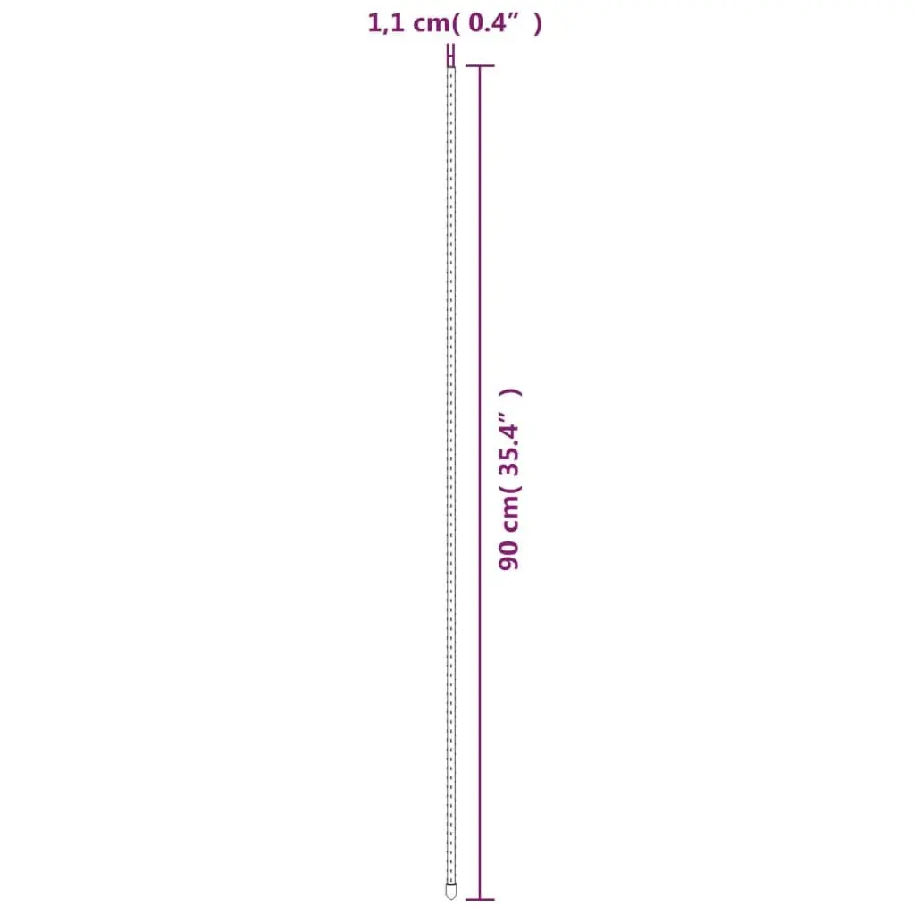 30 pcs 90 cm Steel Plant Stakes for Garden Support