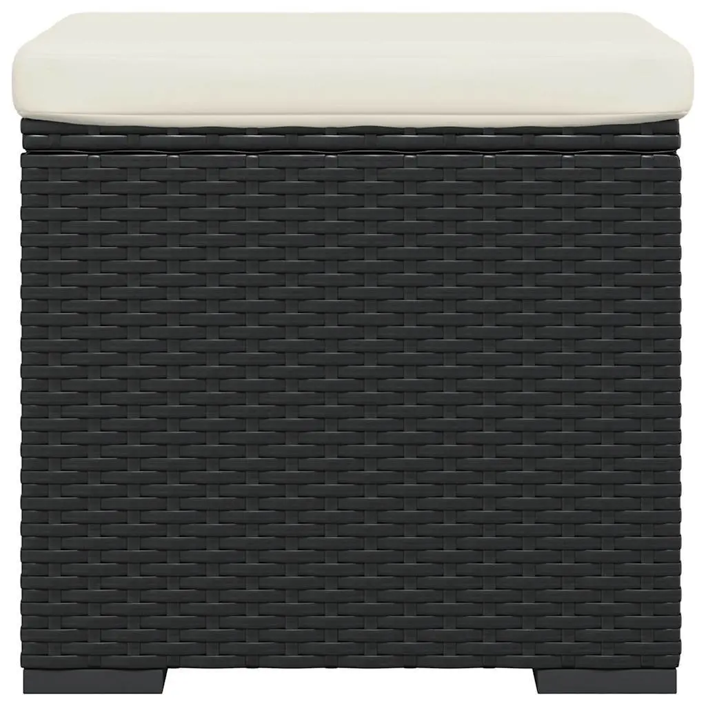 Outdoor Footstool Ottoman with Removable Cushion