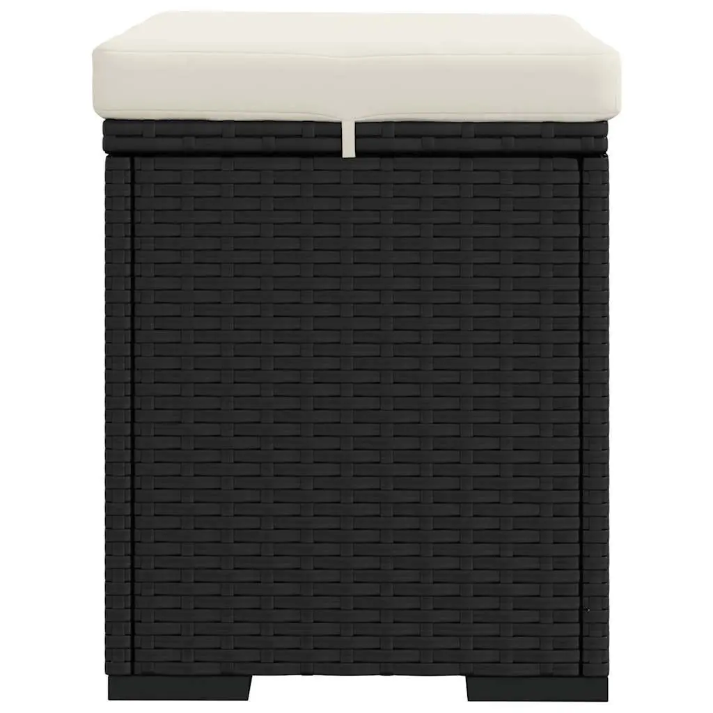 Outdoor Footstool Ottoman with Removable Cushion