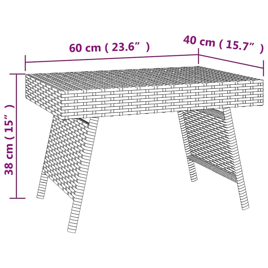 Foldable Side Table for Indoor and Outdoor Use