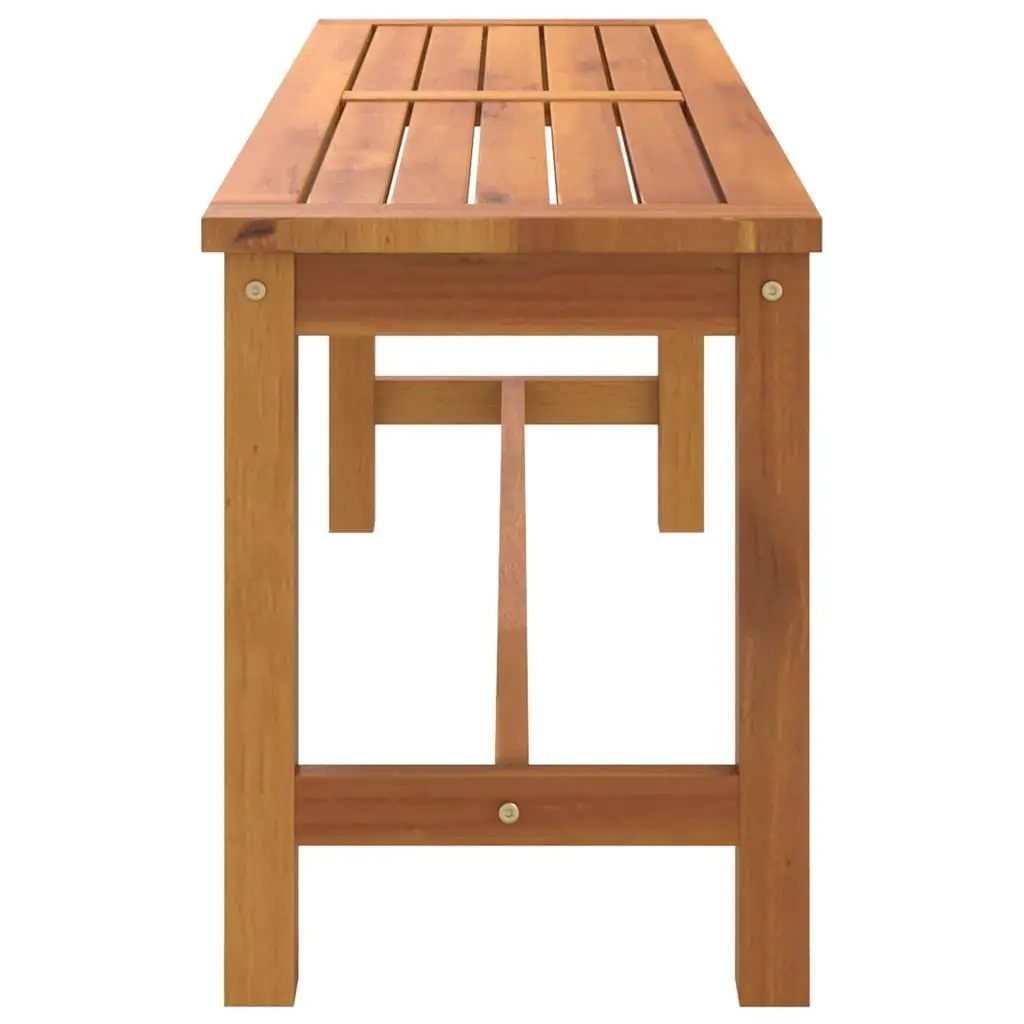 Solid Acacia Wood Garden Bench for Outdoor Use