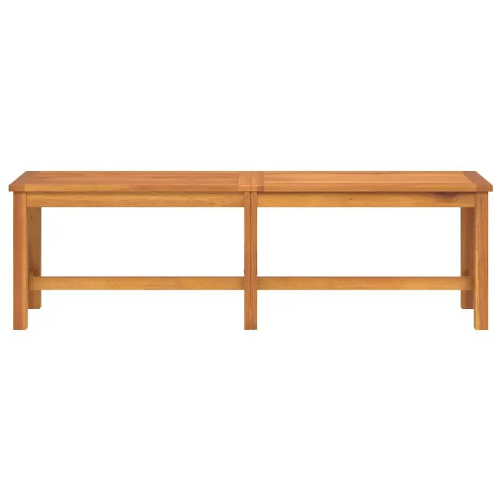 Garden Bench Solid Acacia Wood 150x35x45 cm Brown