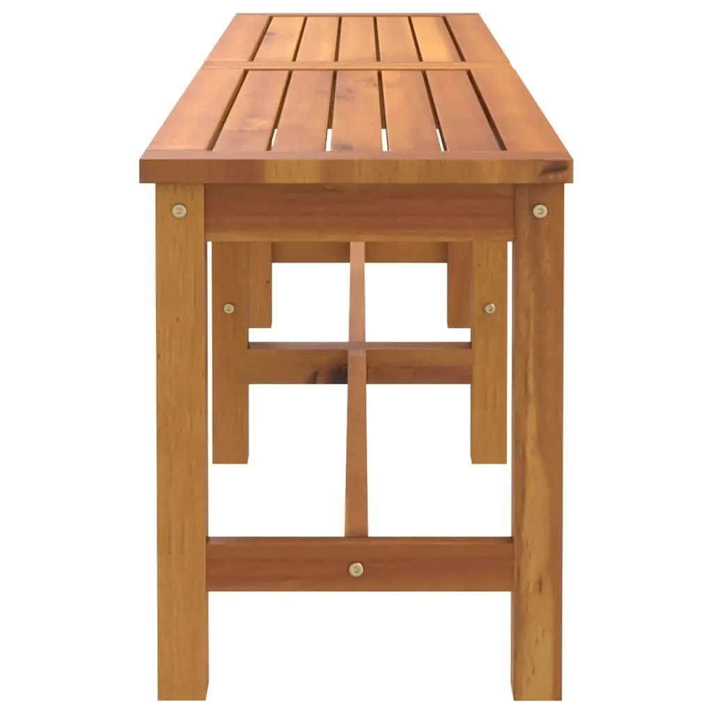 Garden Bench Solid Acacia Wood 150x35x45 cm Brown