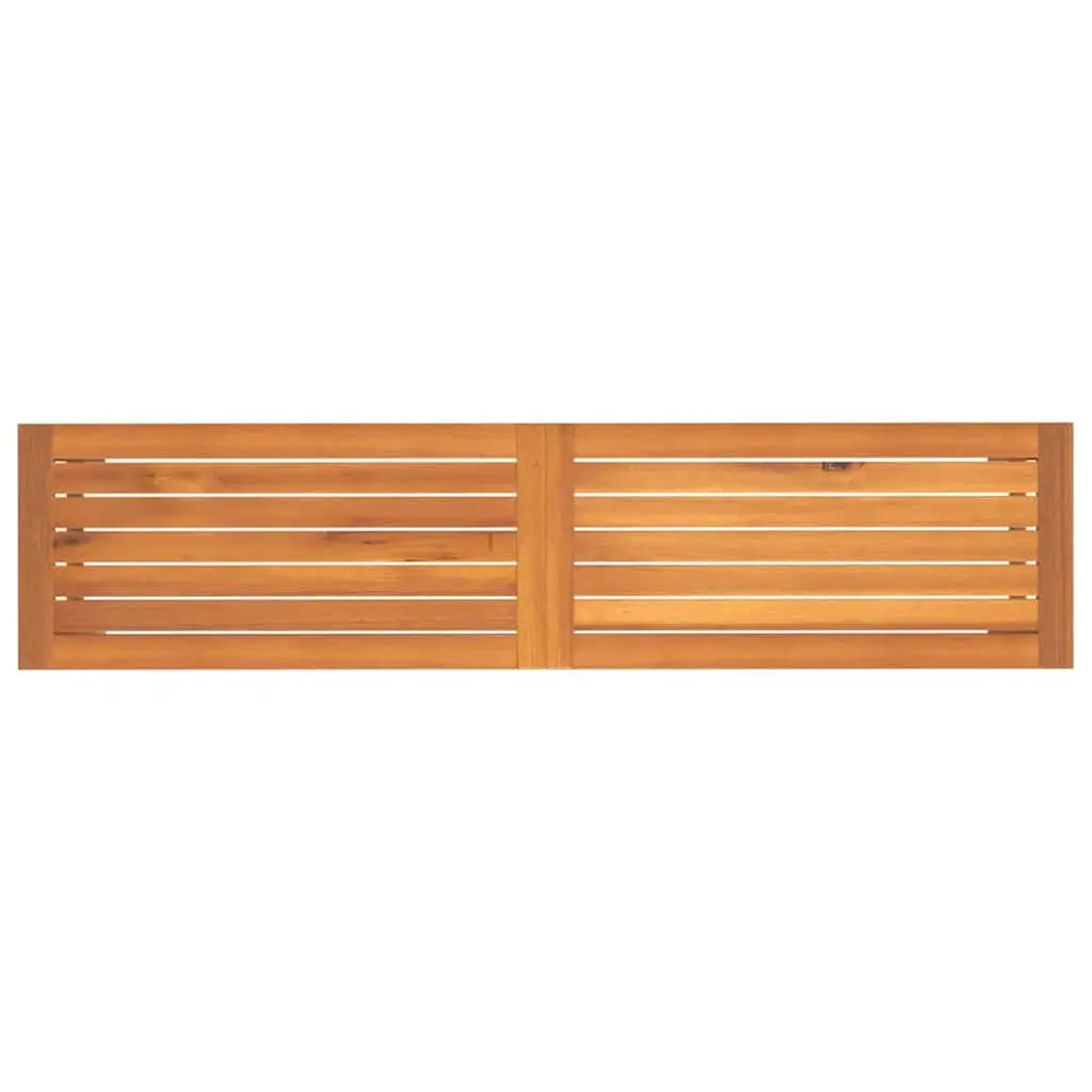 Garden Bench Solid Acacia Wood 150x35x45 cm Brown