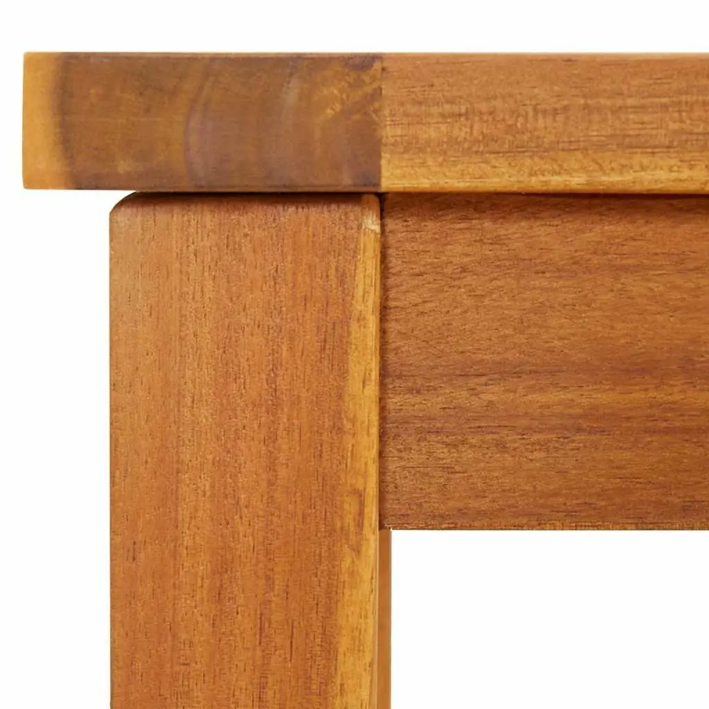Garden Bench Solid Acacia Wood 150x35x45 cm Brown