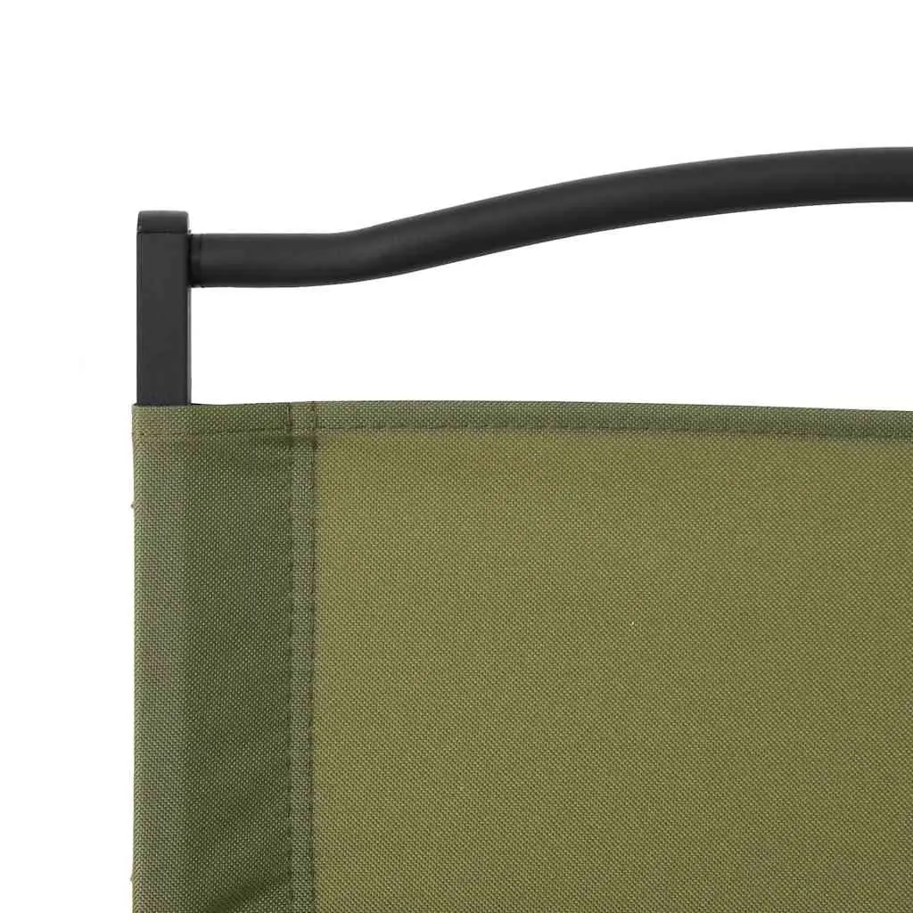 Camping Chair Oxford Fabric Green Folding Portable 2 Piece