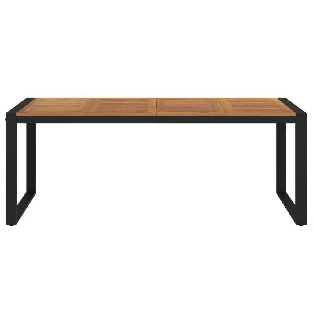 Acacia Wood Outdoor Dining Table with U-Shaped Legs