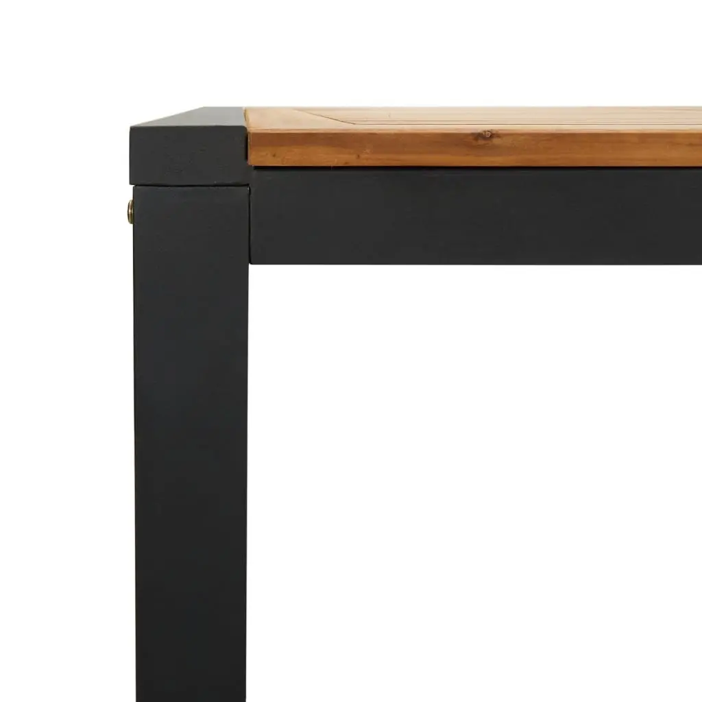 Acacia Wood Outdoor Dining Table with U-Shaped Legs
