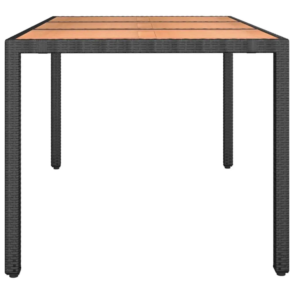 Outdoor Garden Table with Durable Wooden Top