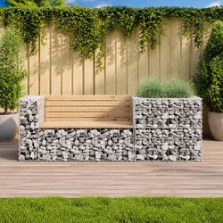 Exceptional Solid Wood Garden Bench with Galvanised Steel Base