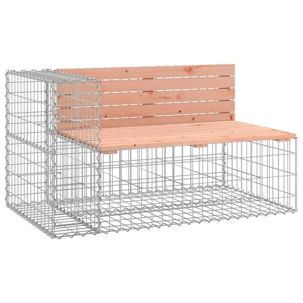 Garden Bench with Solid Wood Seat and Steel Base