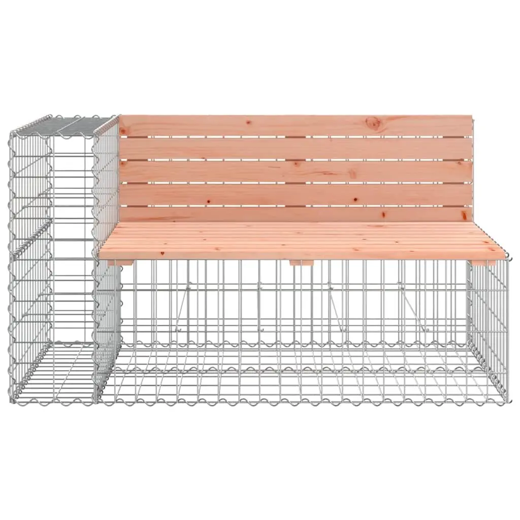 Garden Bench with Solid Wood Seat and Steel Base