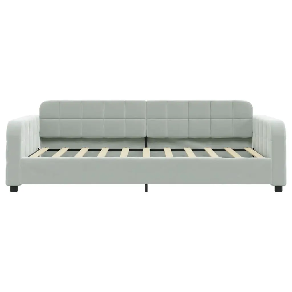 Grey Daybed with Trundle and Storage Drawers
