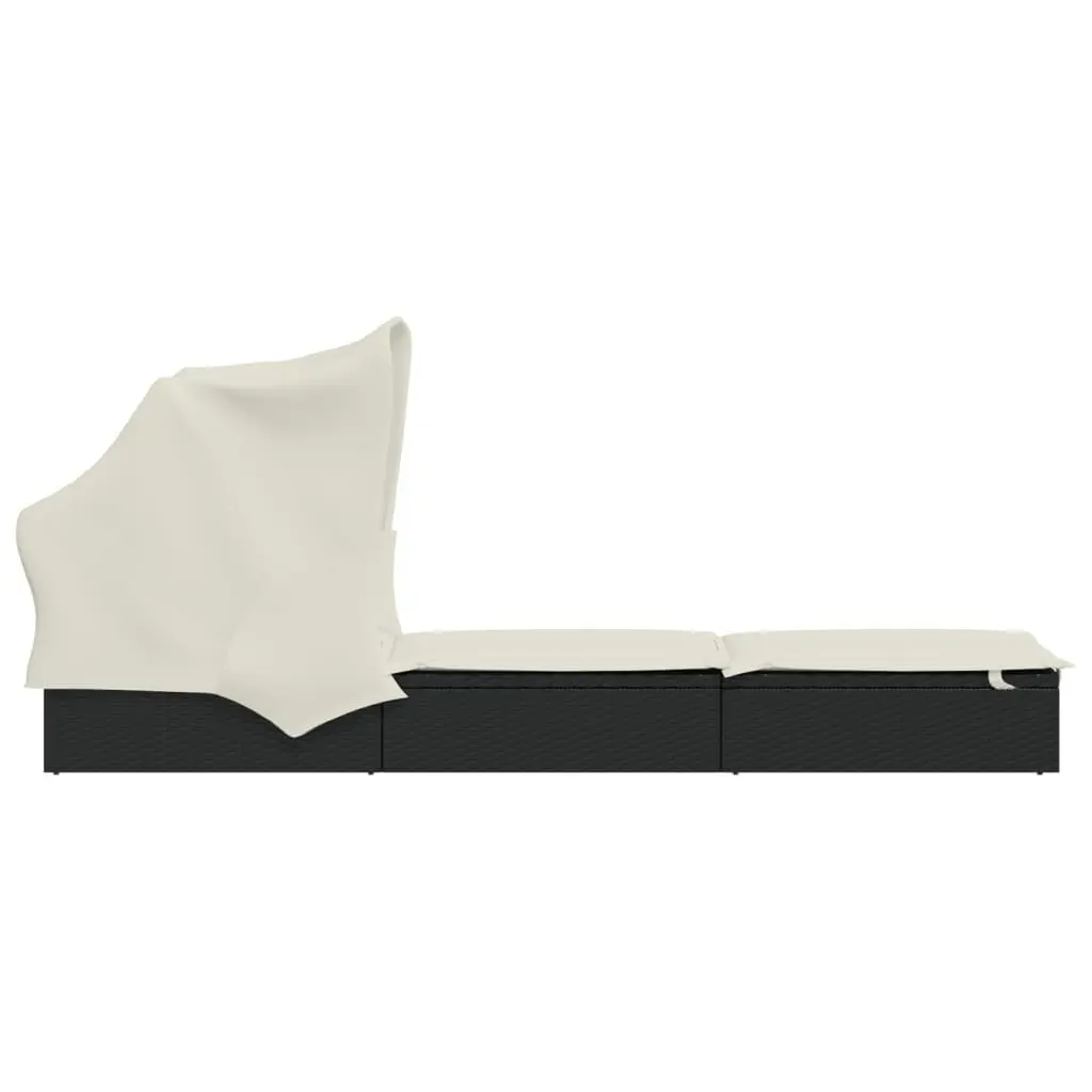 Adjustable Outdoor Daybed with Foldable Roof