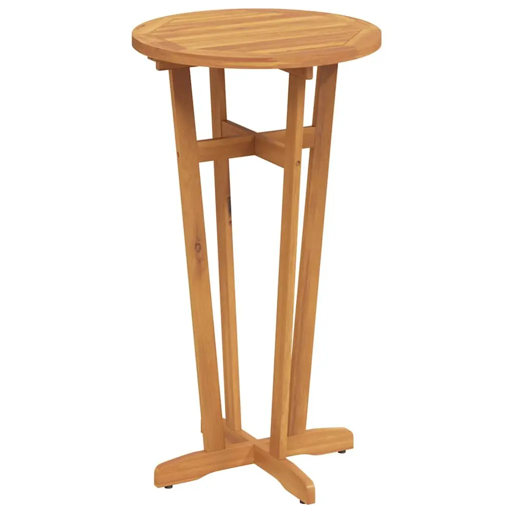 Garden Bar Table Ø60x105cm Outdoor Bistro High Top Cocktail Furniture Brown
