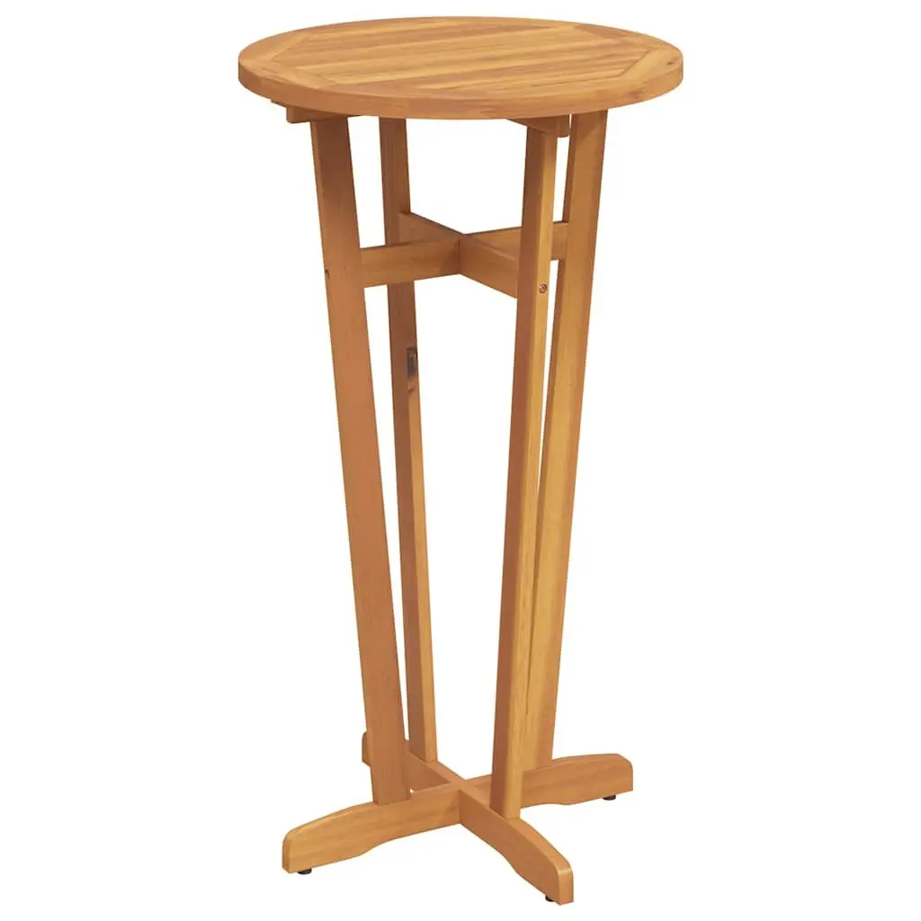 Garden Bar Table Ø60x105cm Outdoor Bistro High Top Cocktail Furniture Brown