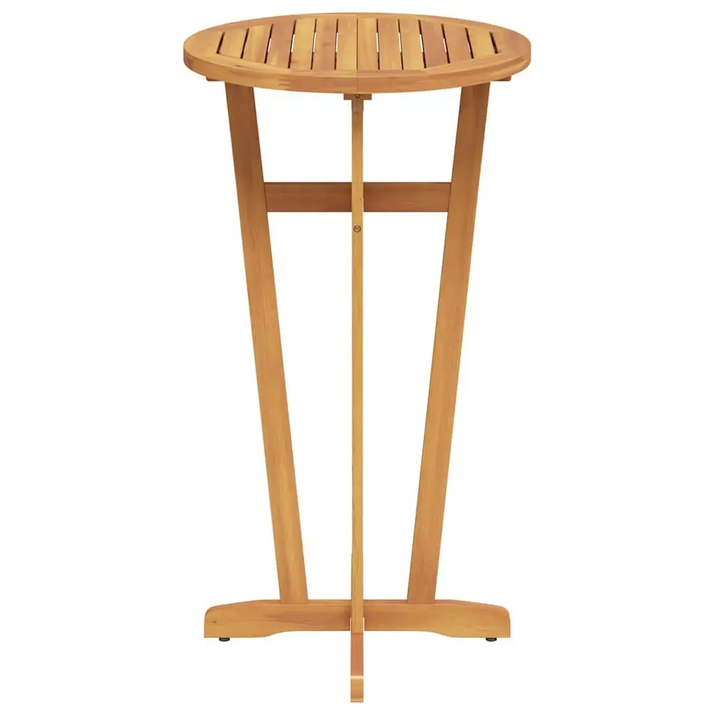 Garden Bar Table Ø60x105cm Outdoor Bistro High Top Cocktail Furniture Brown