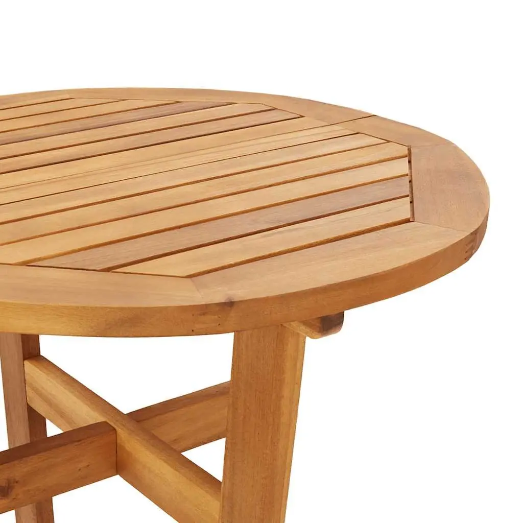 Garden Bar Table Ø60x105cm Outdoor Bistro High Top Cocktail Furniture Brown