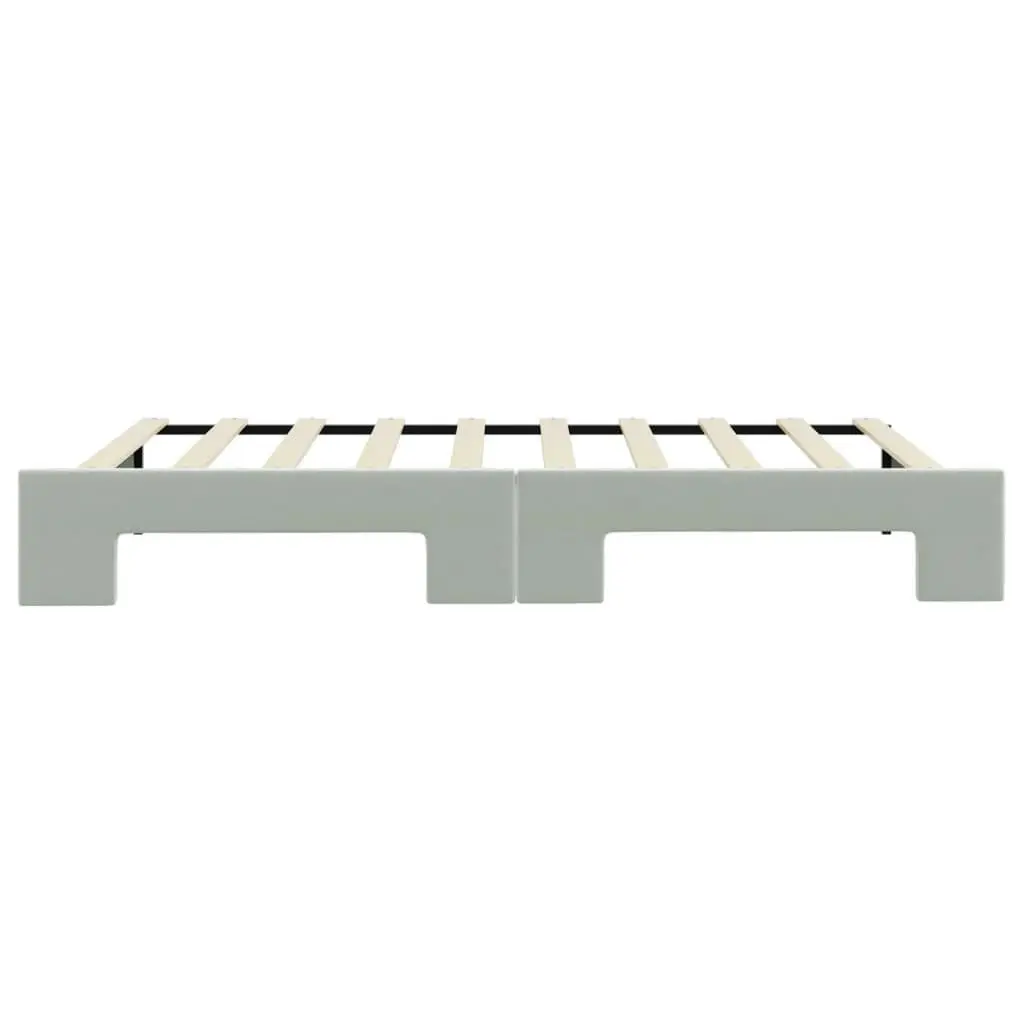Grey Daybed with Trundle for Space-Saving Comfort
