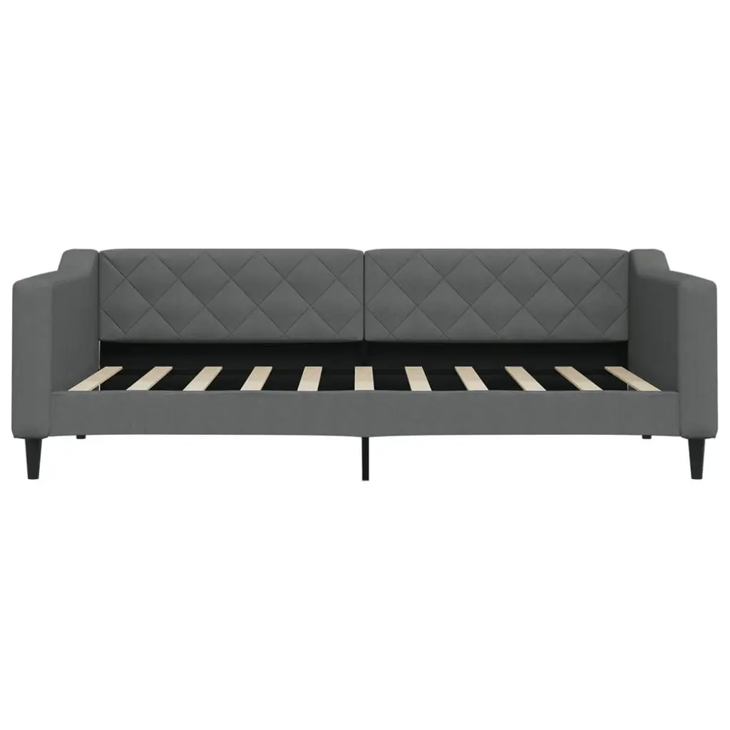 Grey Daybed with Trundle Sofa Bed, 90x190cm
