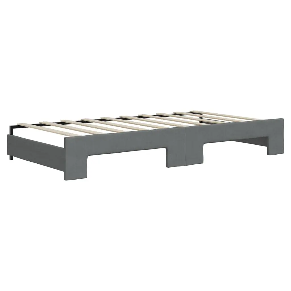 Daybed with Trundle & Storage Drawers in Grey