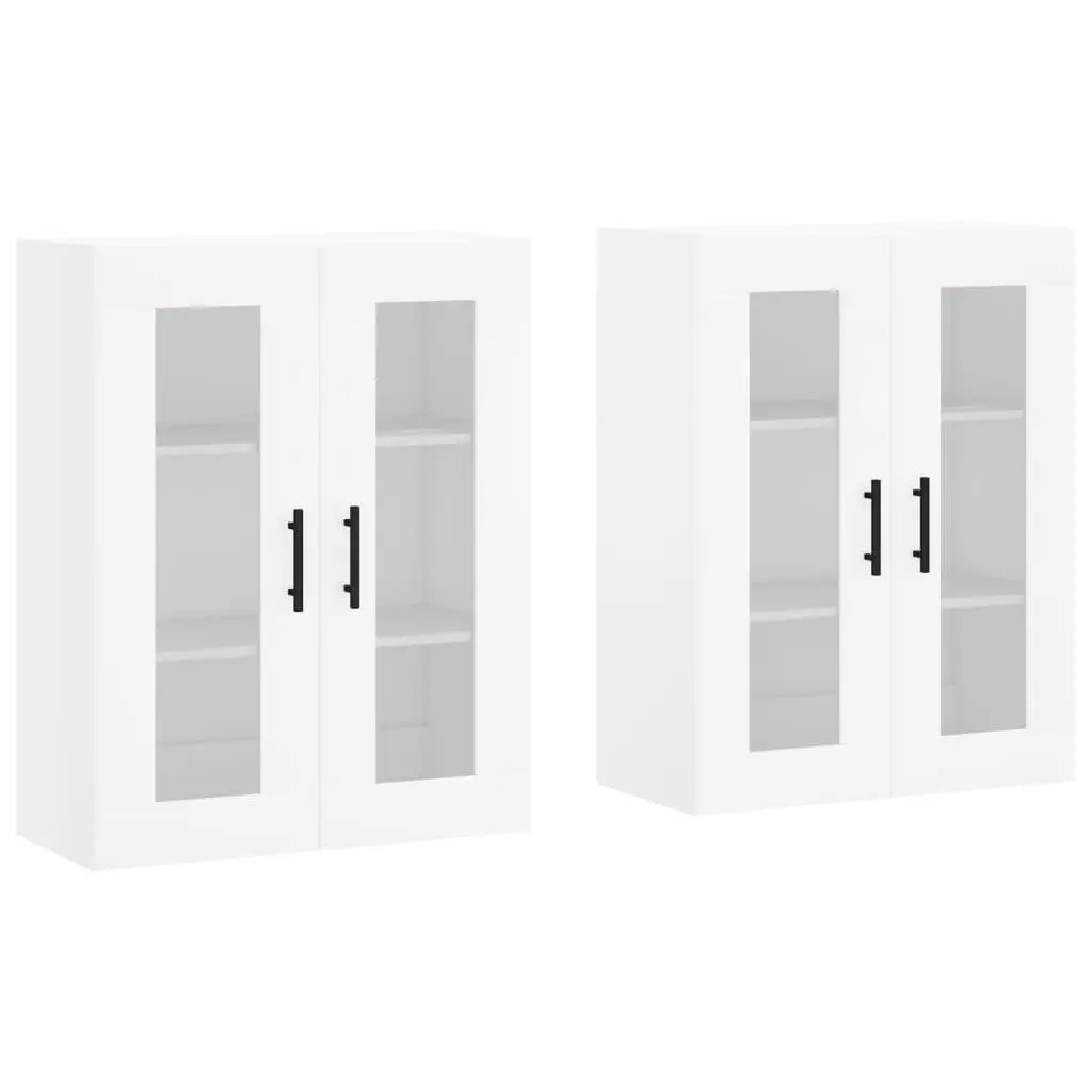 Wall Mounted Storage Cabinets with Glass Doors