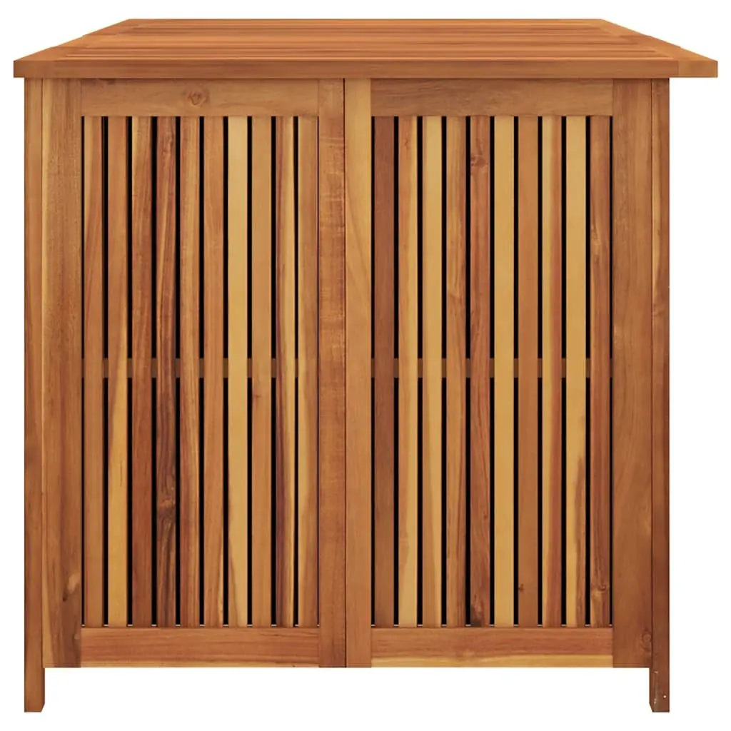 Outdoor Storage Box Solid Acacia Wood 200x80x75cm Brown