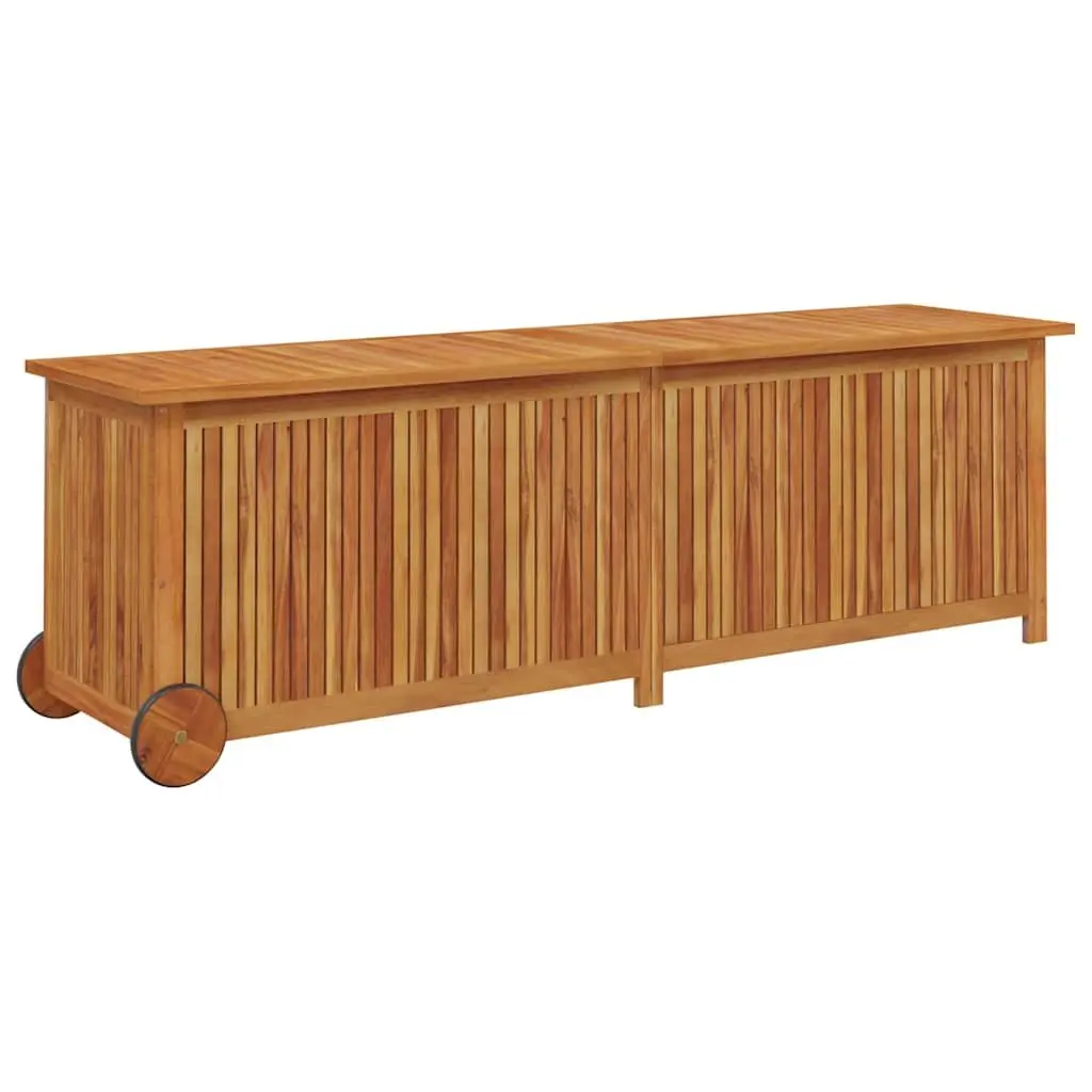 Garden Storage Box Solid Acacia Wood 150x50x58cm Brown