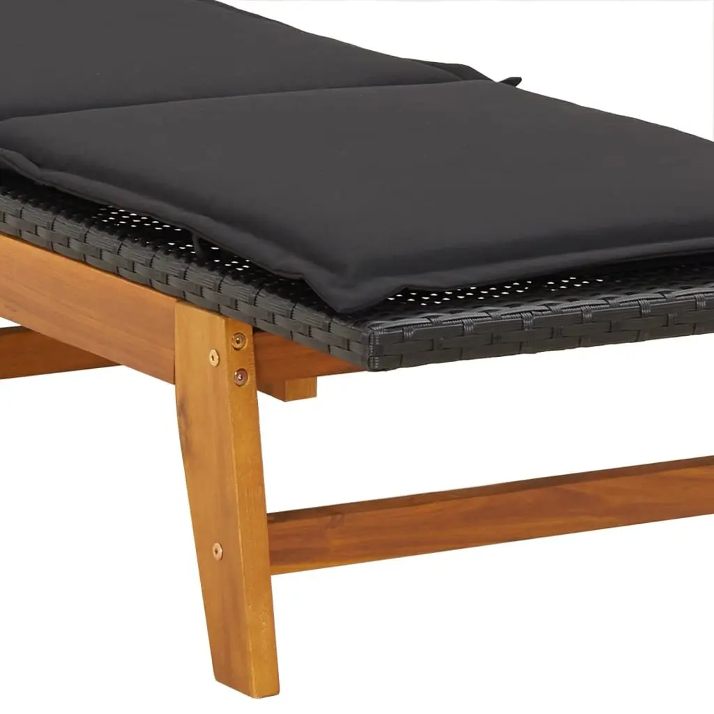 Adjustable Sun Lounger with Cushion