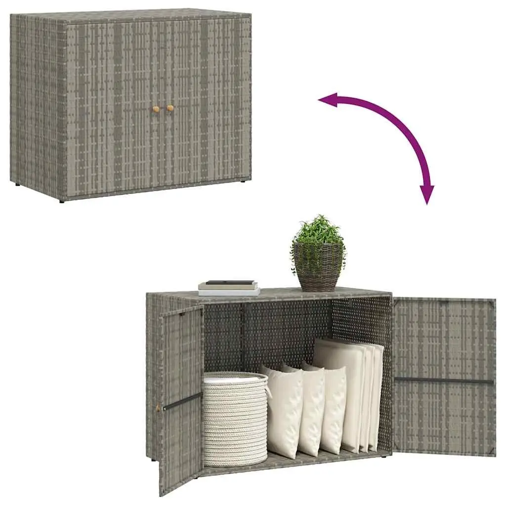 Grey Garden Storage Cabinet 100x55.5x80cm