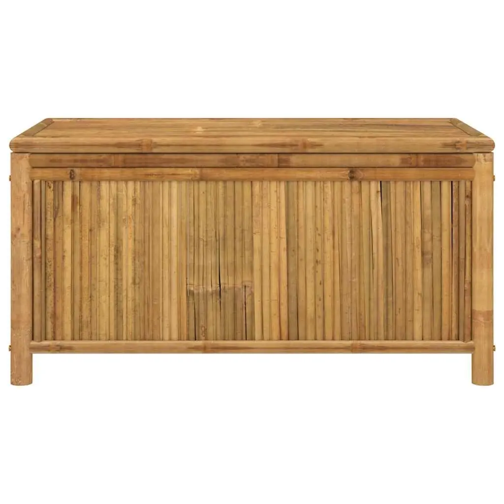 Bamboo Outdoor Storage Box 110x52x55cm with Bench Seating