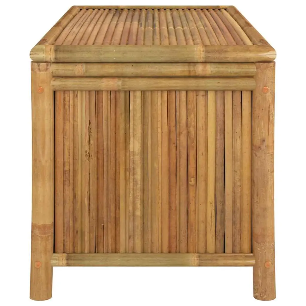Bamboo Outdoor Storage Box 110x52x55cm with Bench Seating