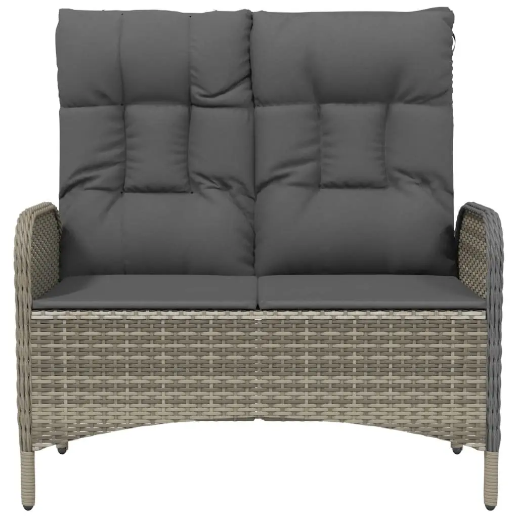 Reclining Garden Bench 107cm Grey