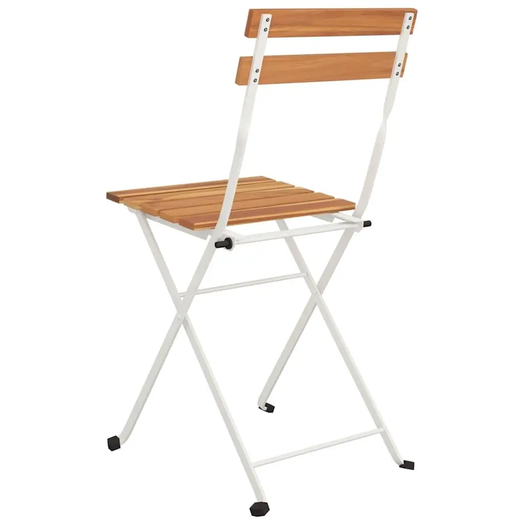 Outdoor Garden Bistro Chairs, Set of 2, Foldable