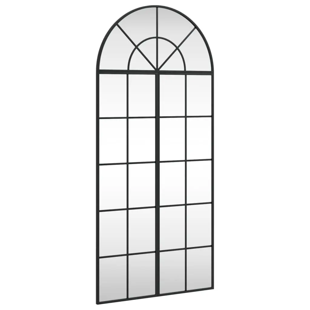 Wall Mirror Iron Frame 60x130 cm Black Minimalist Home Decor