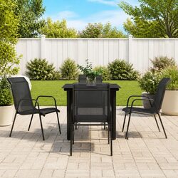 Durable 5-Piece Outdoor Garden Dining Set with Chairs