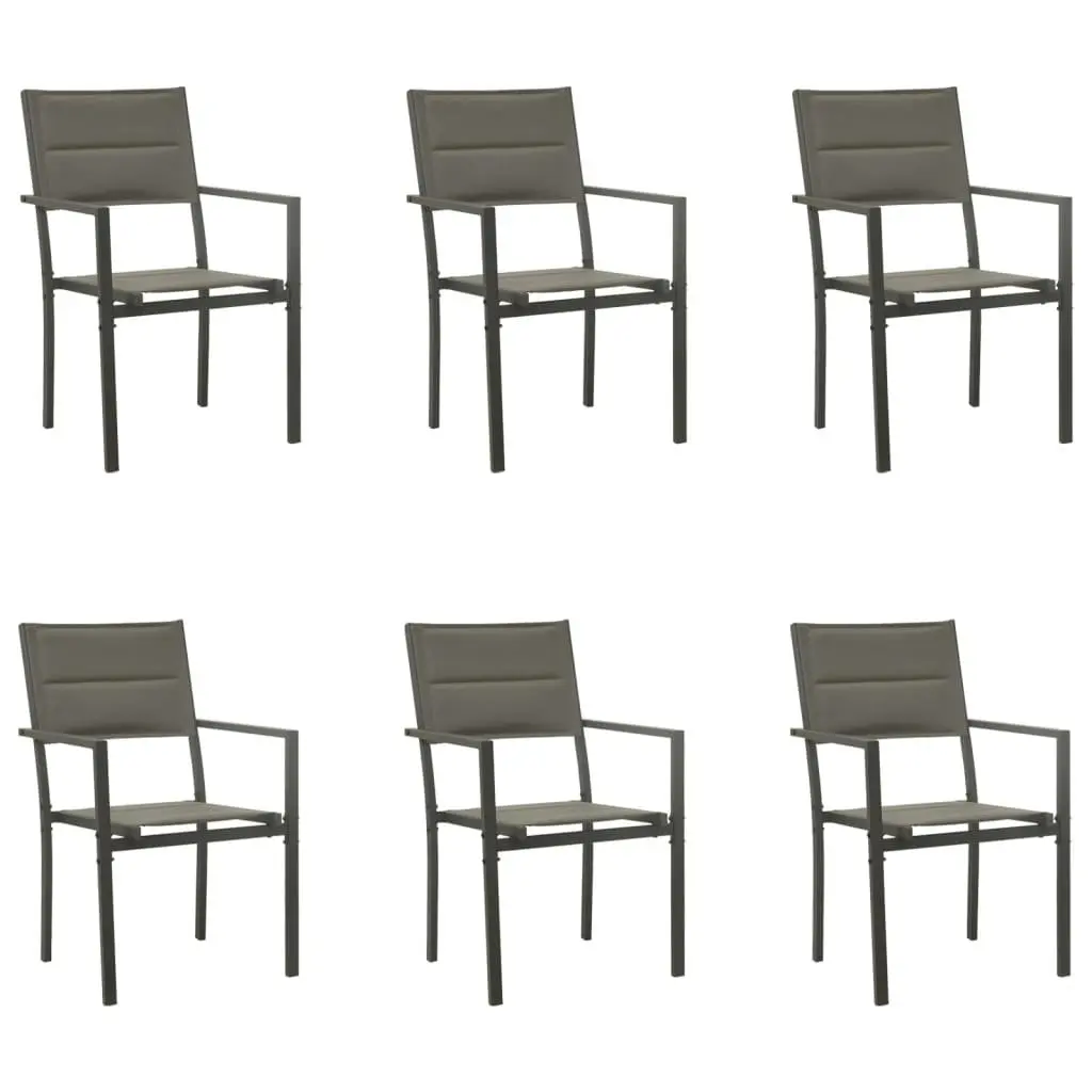 7 Piece Garden Dining Set with Durable Steel Frame