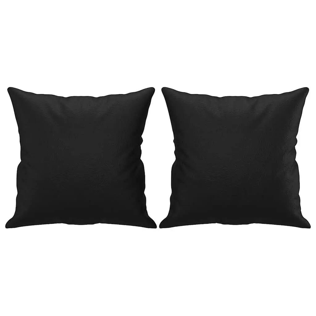 2-Seater Sofa Faux Leather 140cm Black