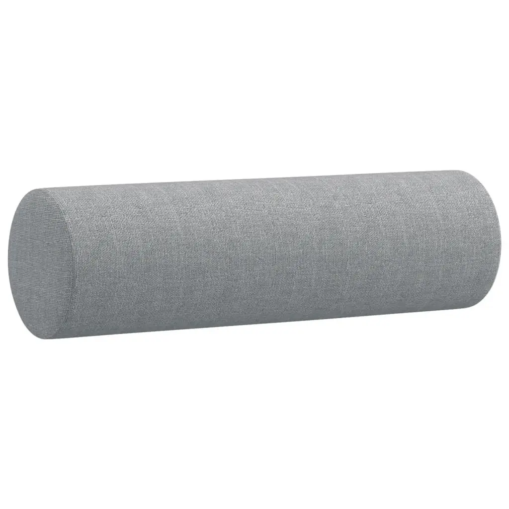 Light Grey 2-Seater Sofa with Decorative Pillows
