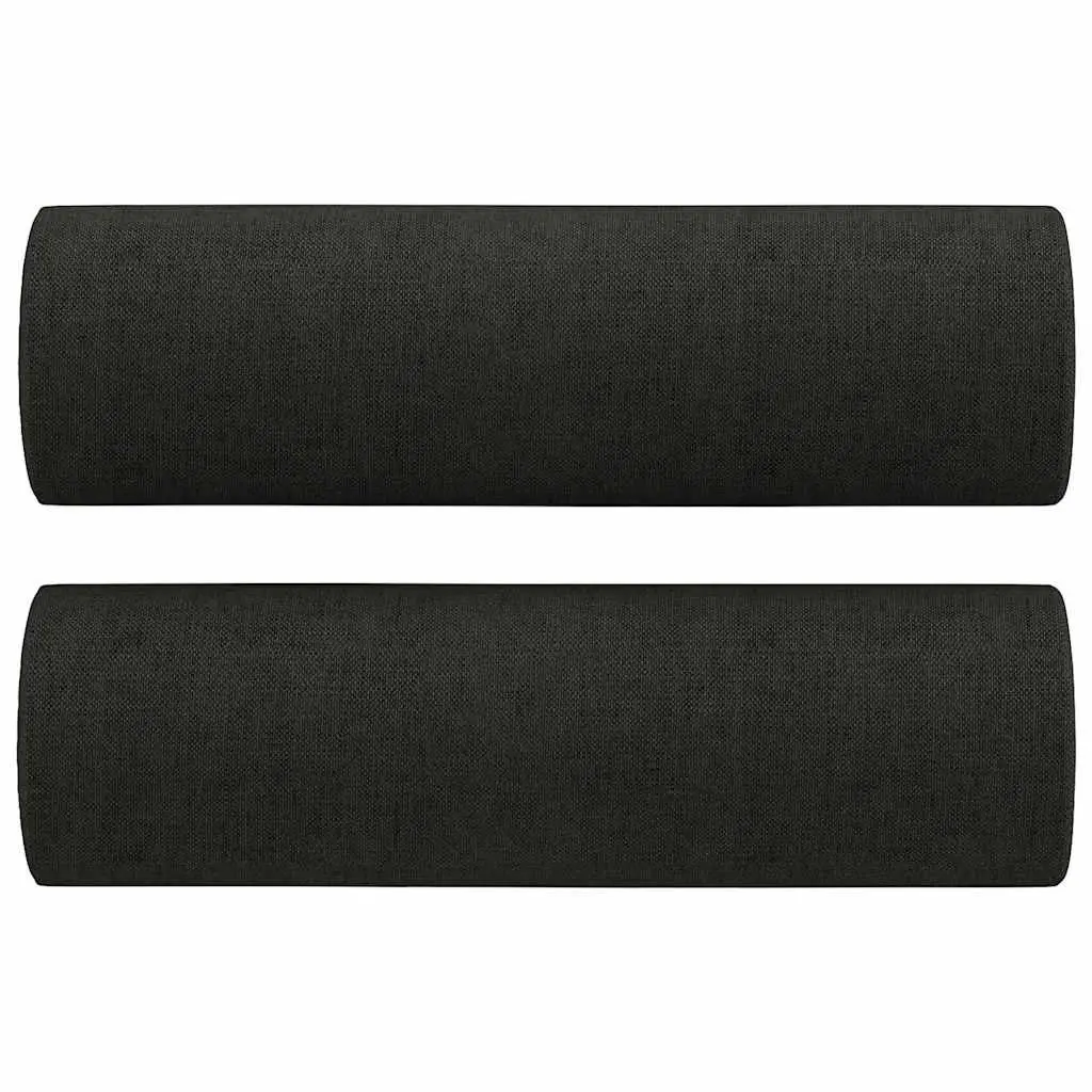 2-Seater Sofa Fabric 120cm Black