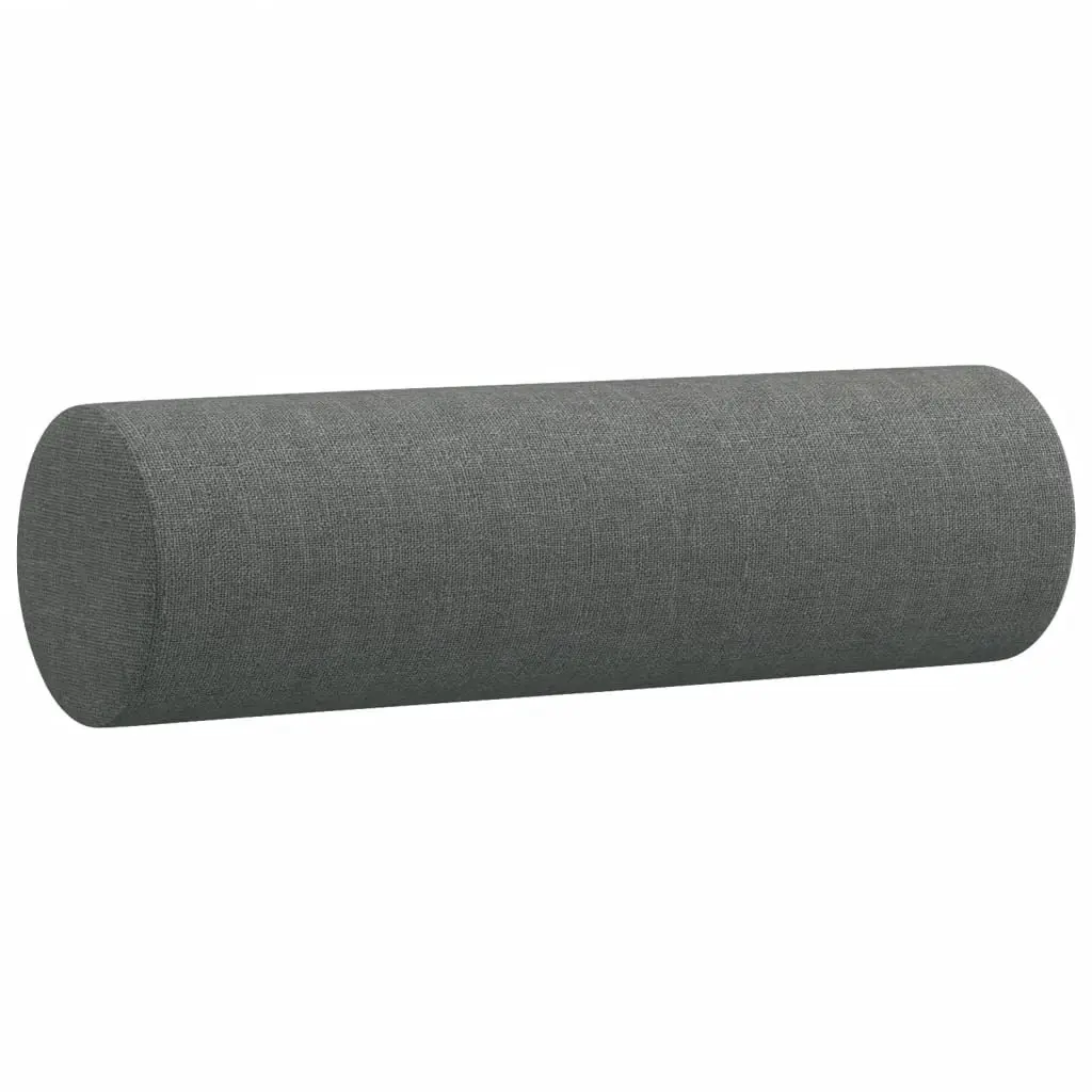 2-Seater Grey Fabric Sofa with Cushions 140cm