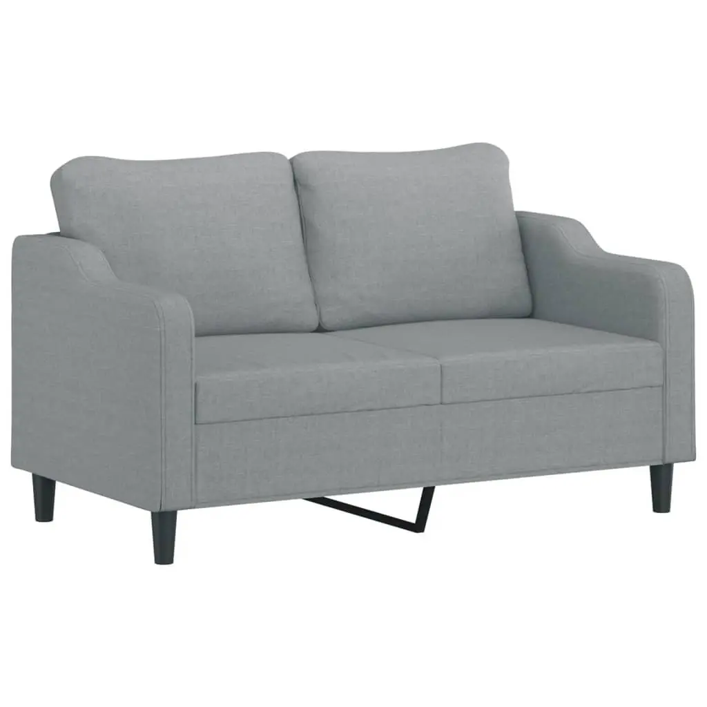 2-Seater Sofa Fabric 140cm Light Grey