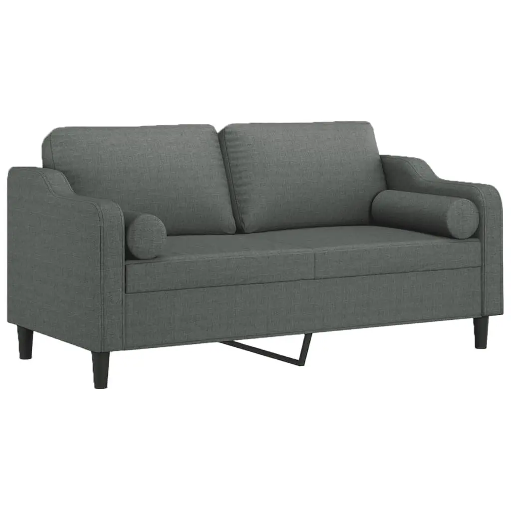 2-Seater Sofa Fabric 140cm Grey