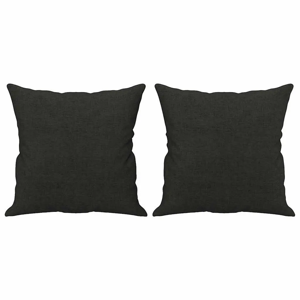 2-Seater Sofa Fabric 140cm Black