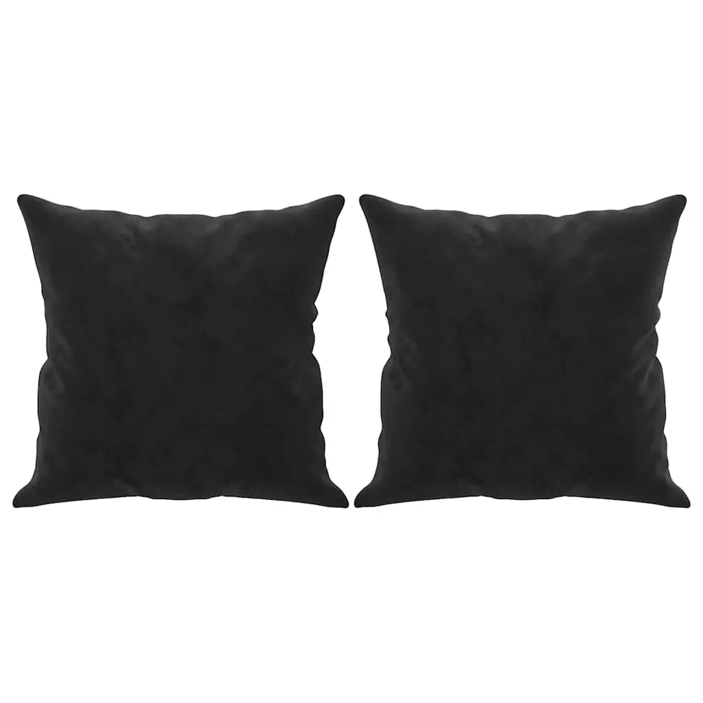 2-Seater Sofa Velvet 140cm Black