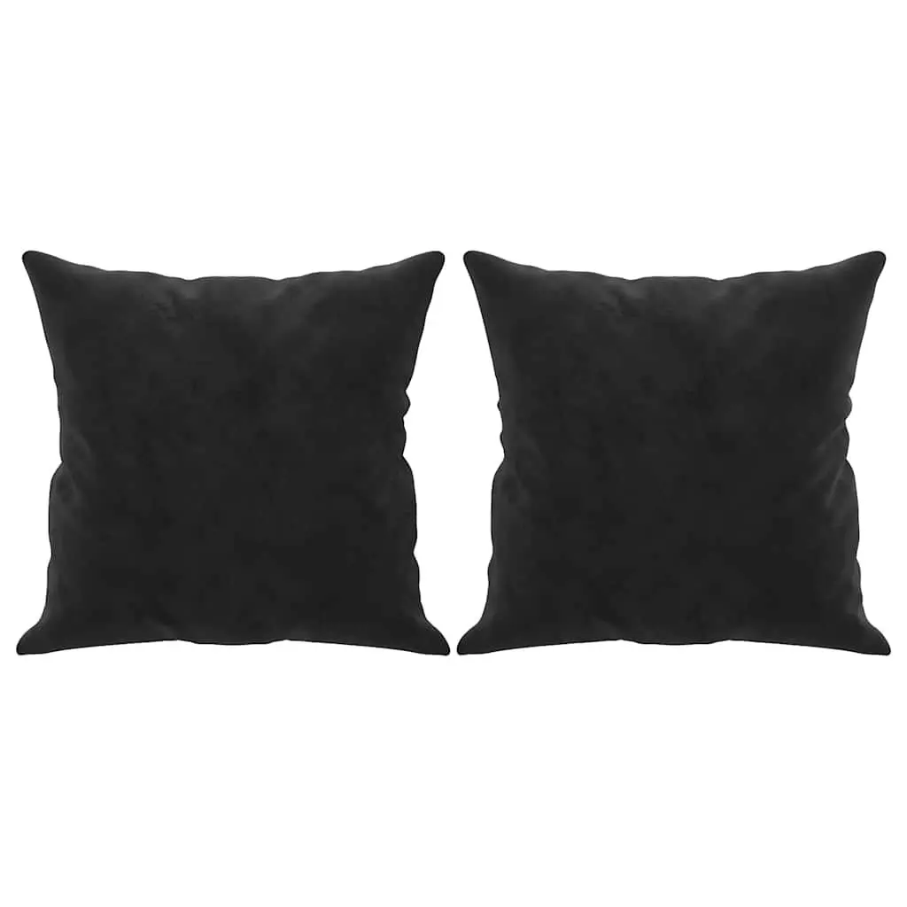 3-Seater Sofa Velvet Black 180cm Modern Couch