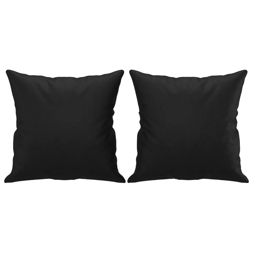 2-Seater Sofa with Faux Leather and Pillows