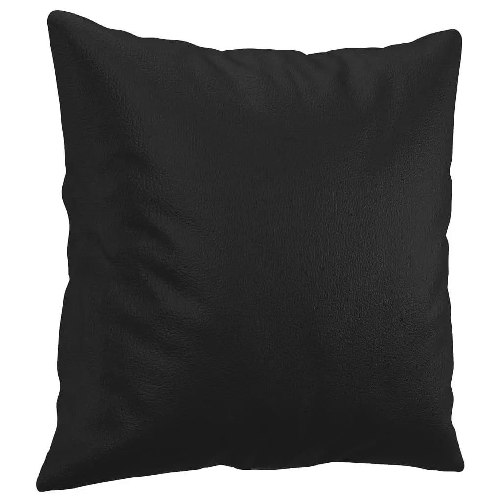 2-Seater Sofa with Faux Leather and Pillows