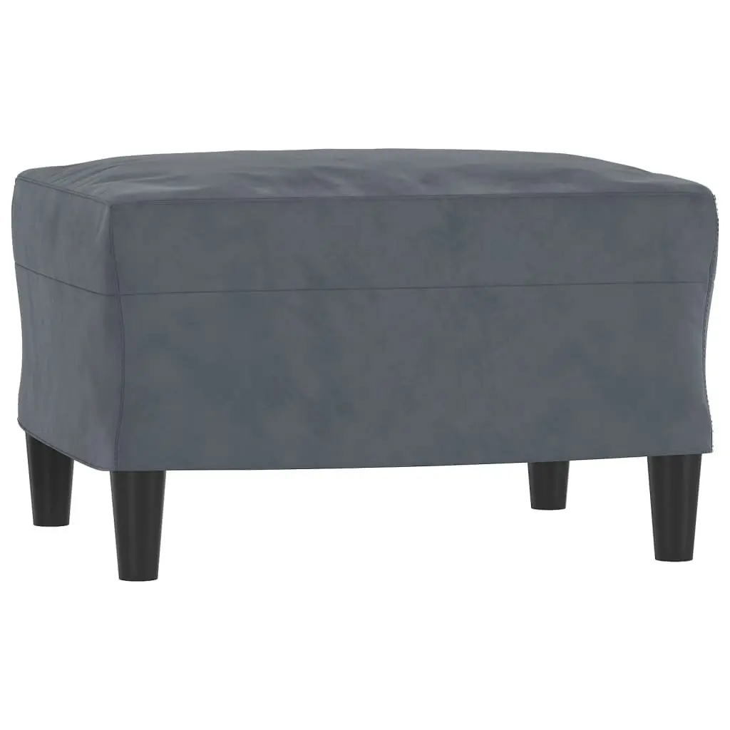 3-Seater Sofa Velvet 180cm Grey