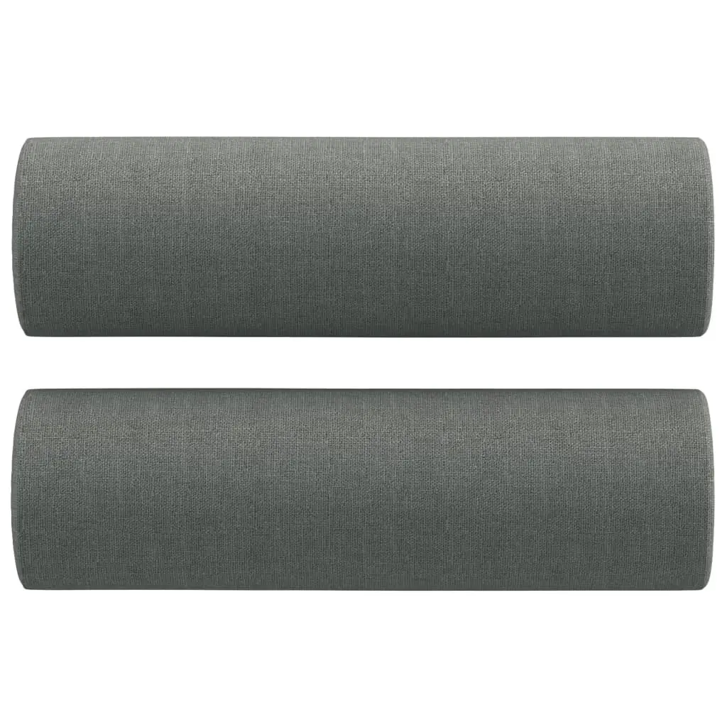 4 Piece Sofa Set Fabric Grey Lounge with Pillows Footstool